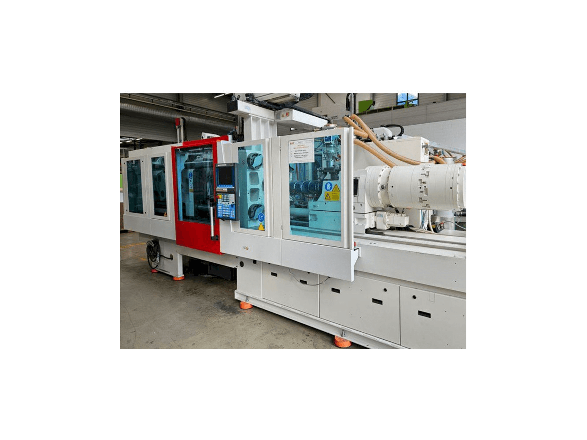 Vista Frontal da Krauss Maffei EX 160 / 180 mit LRX 100 máquina