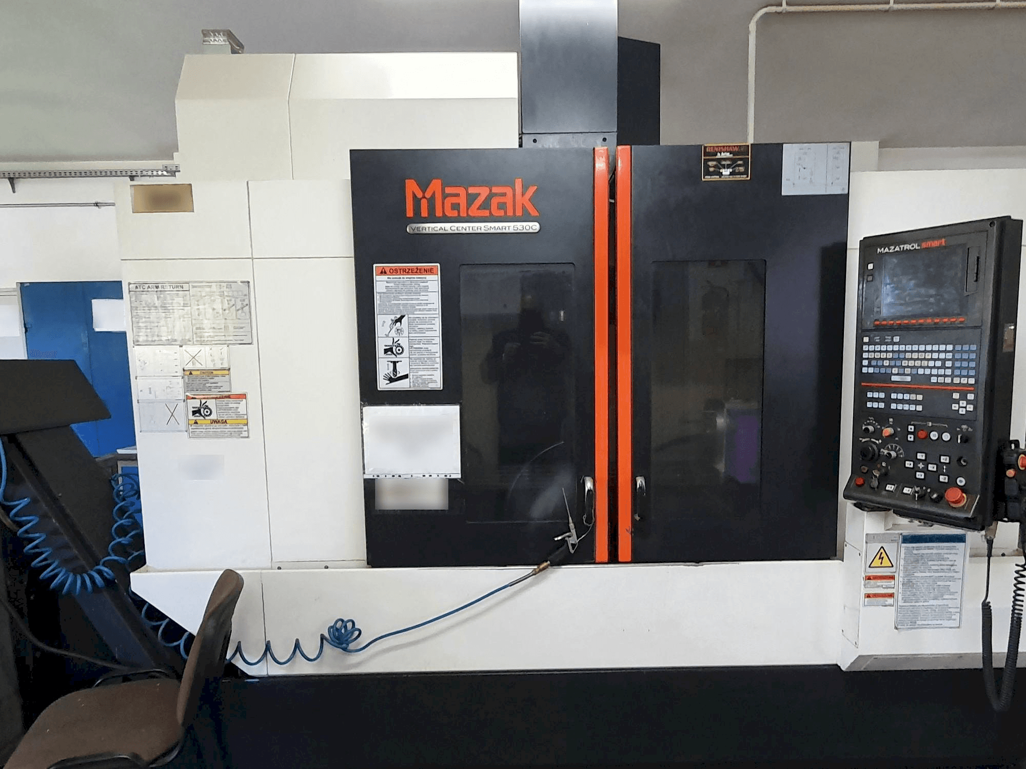 Vista Frontal da Mazak Smart 530C máquina