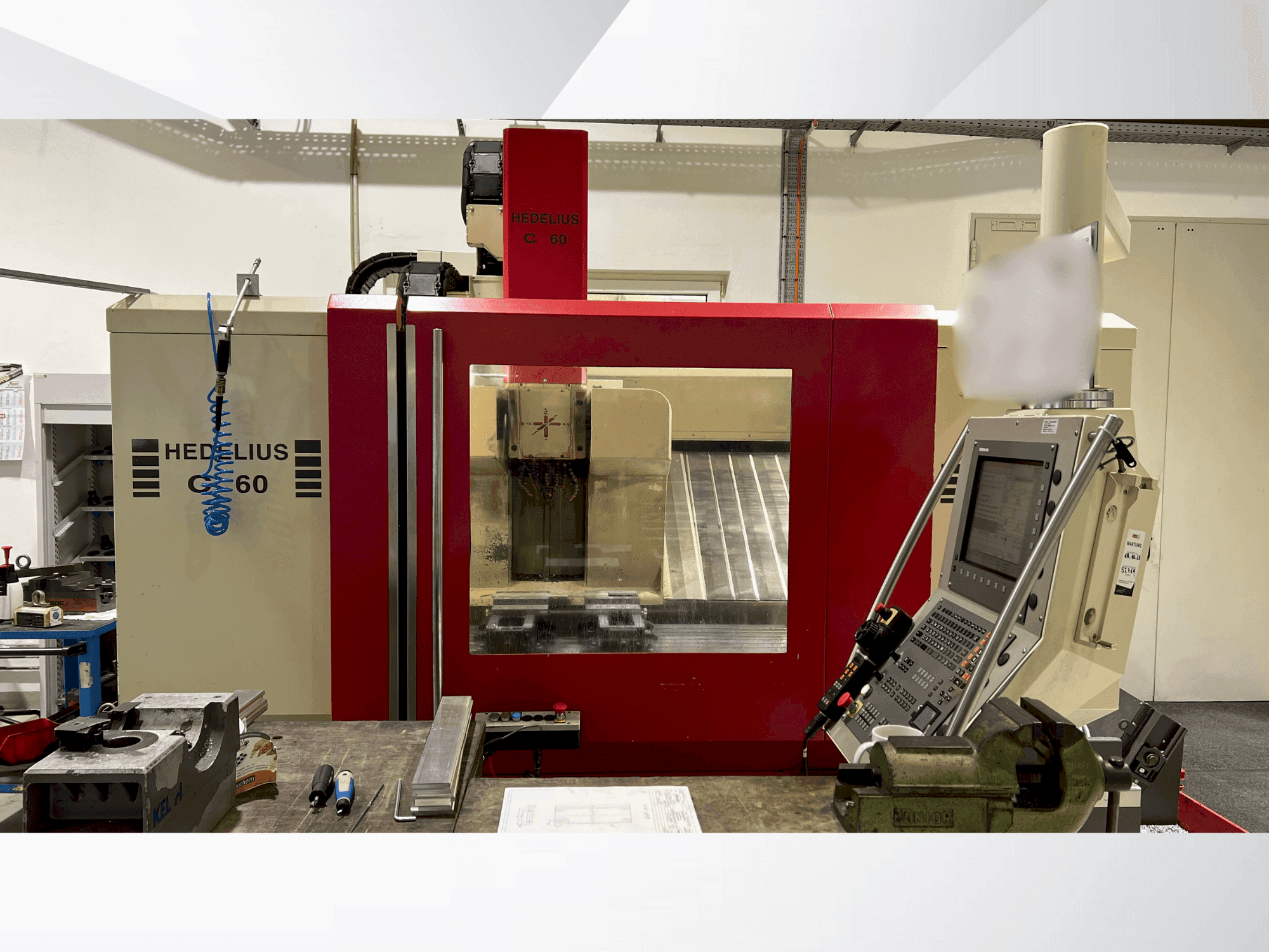 Vista Frontal da HEDELIUS C60S-1200 máquina