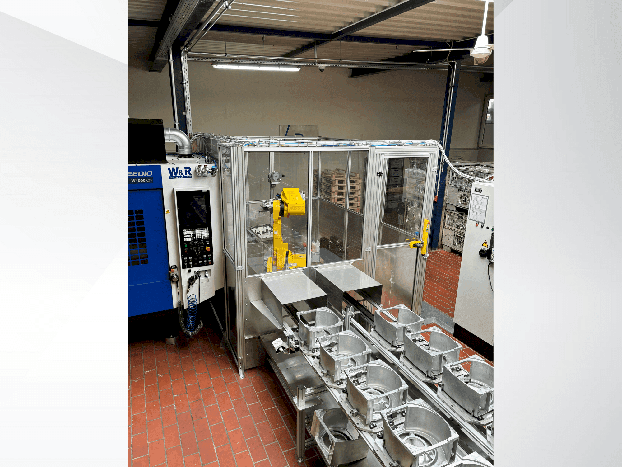 Vista Frontal da FANUC M710 iC 70 máquina
