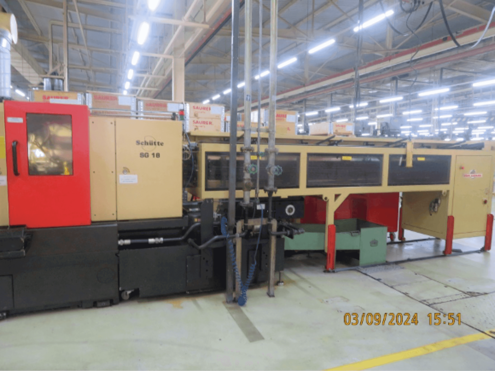 Vista Frontal da Schütte SG18 máquina