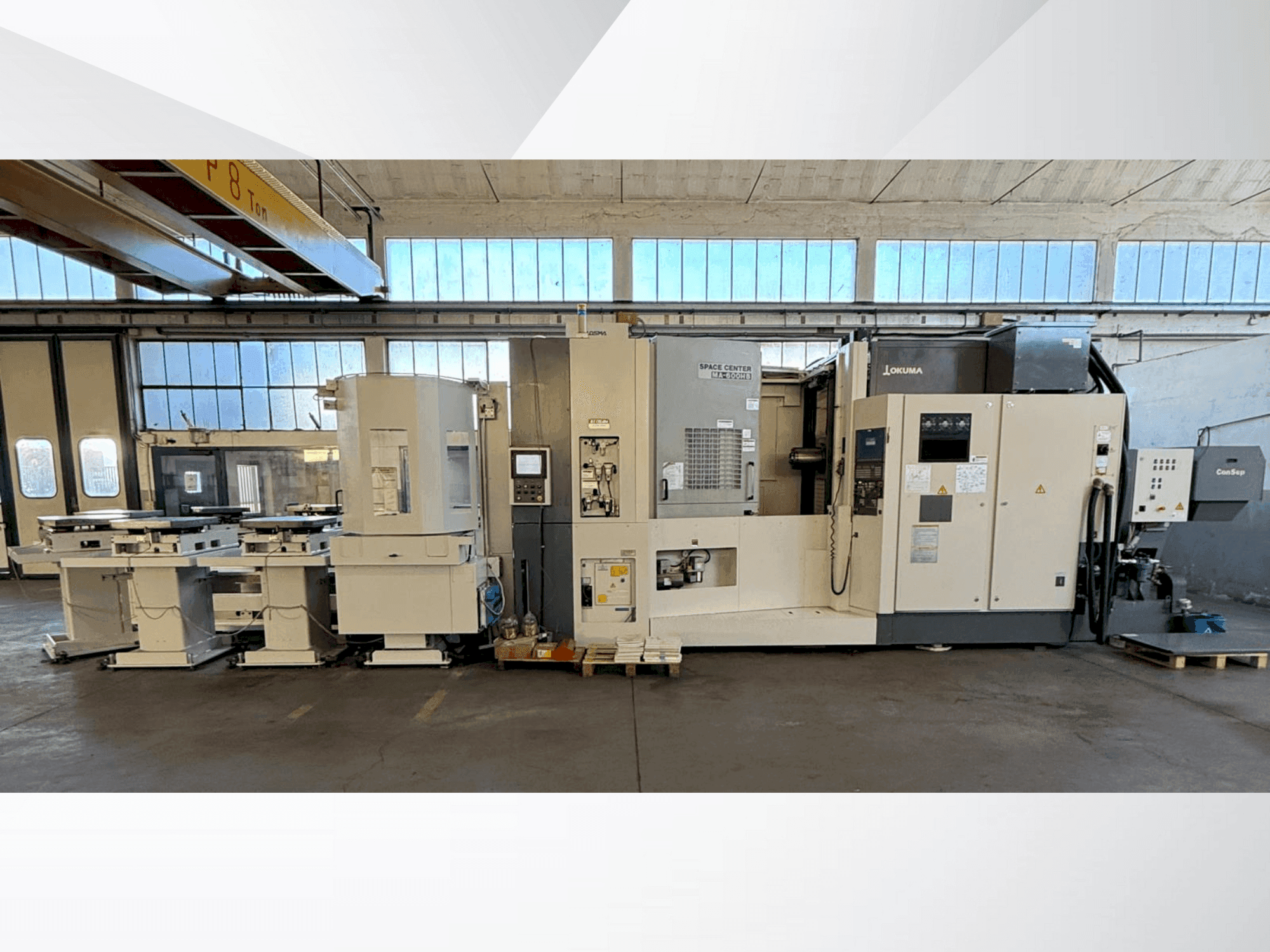 Vista Frontal da Okuma SPACE CENTER MA-600HB máquina