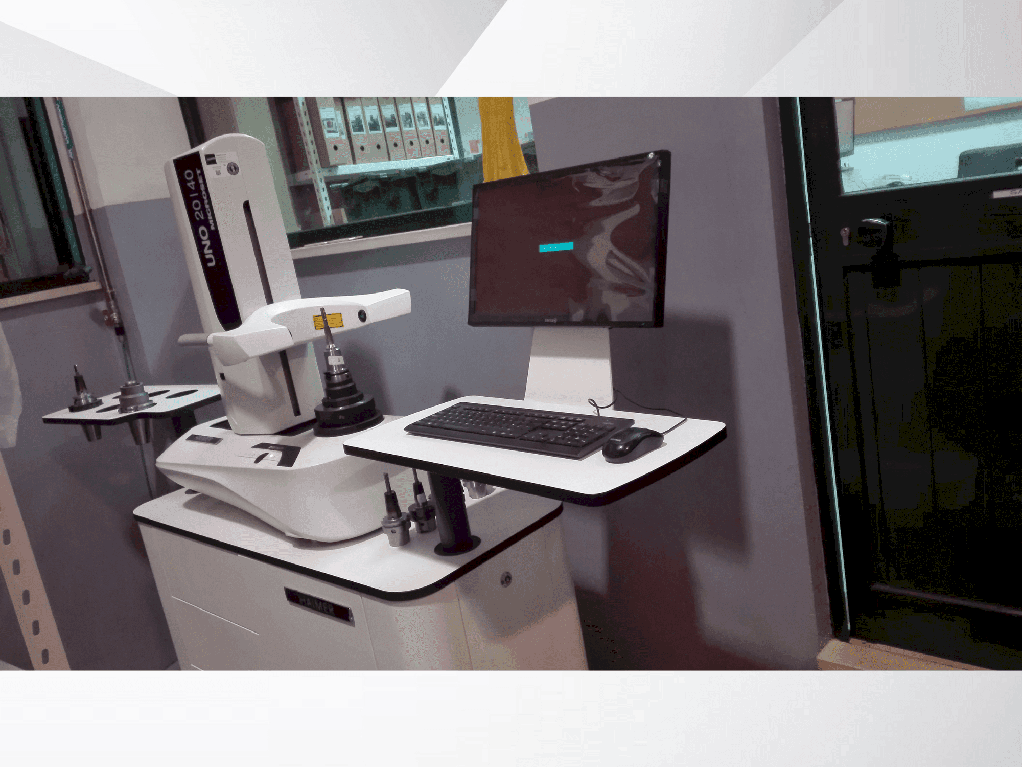 Vista Frontal da HAIMER UNO 20/40 microset máquina