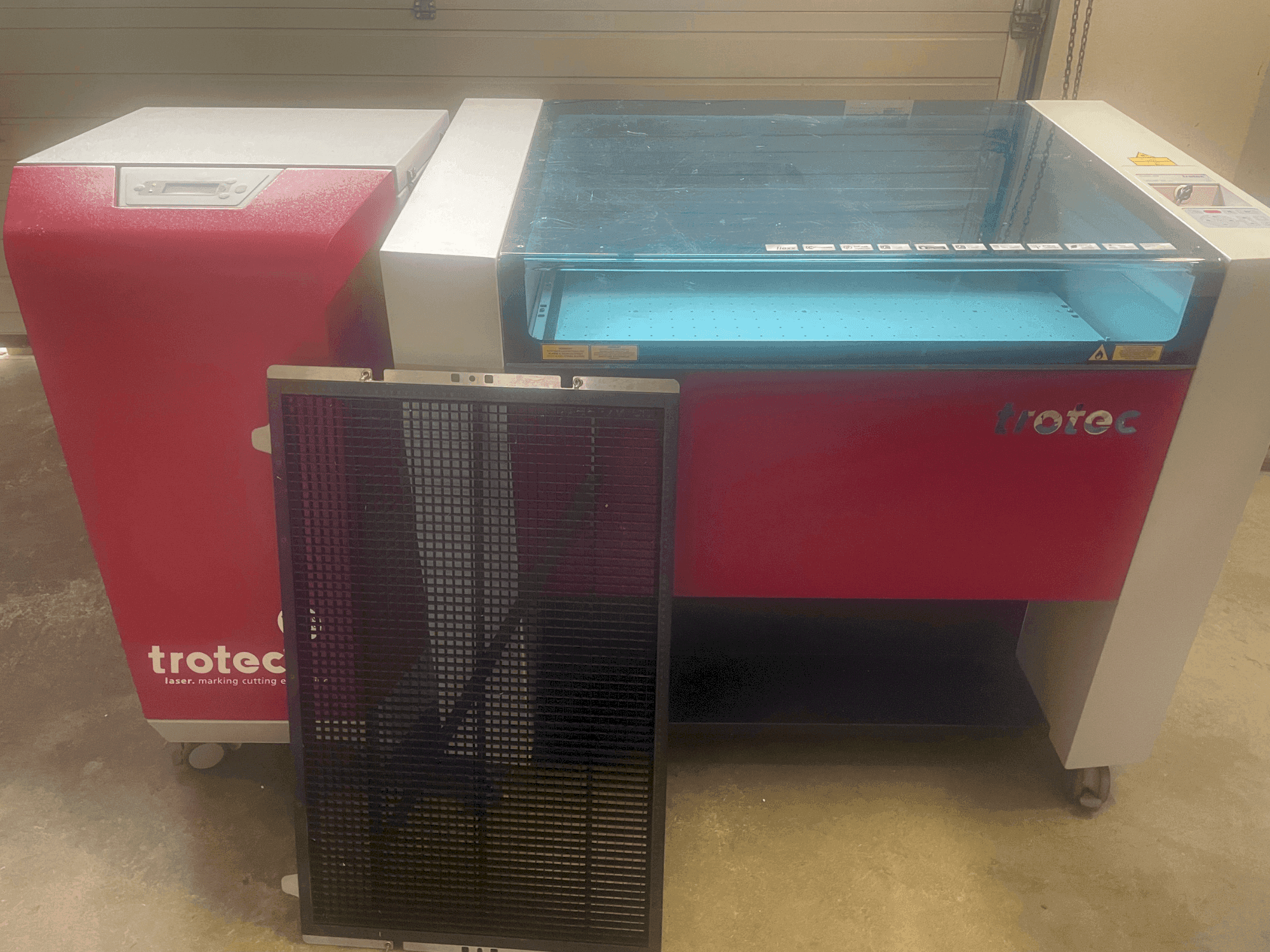 Vista Frontal da Trotec Laser Speedy 360 máquina