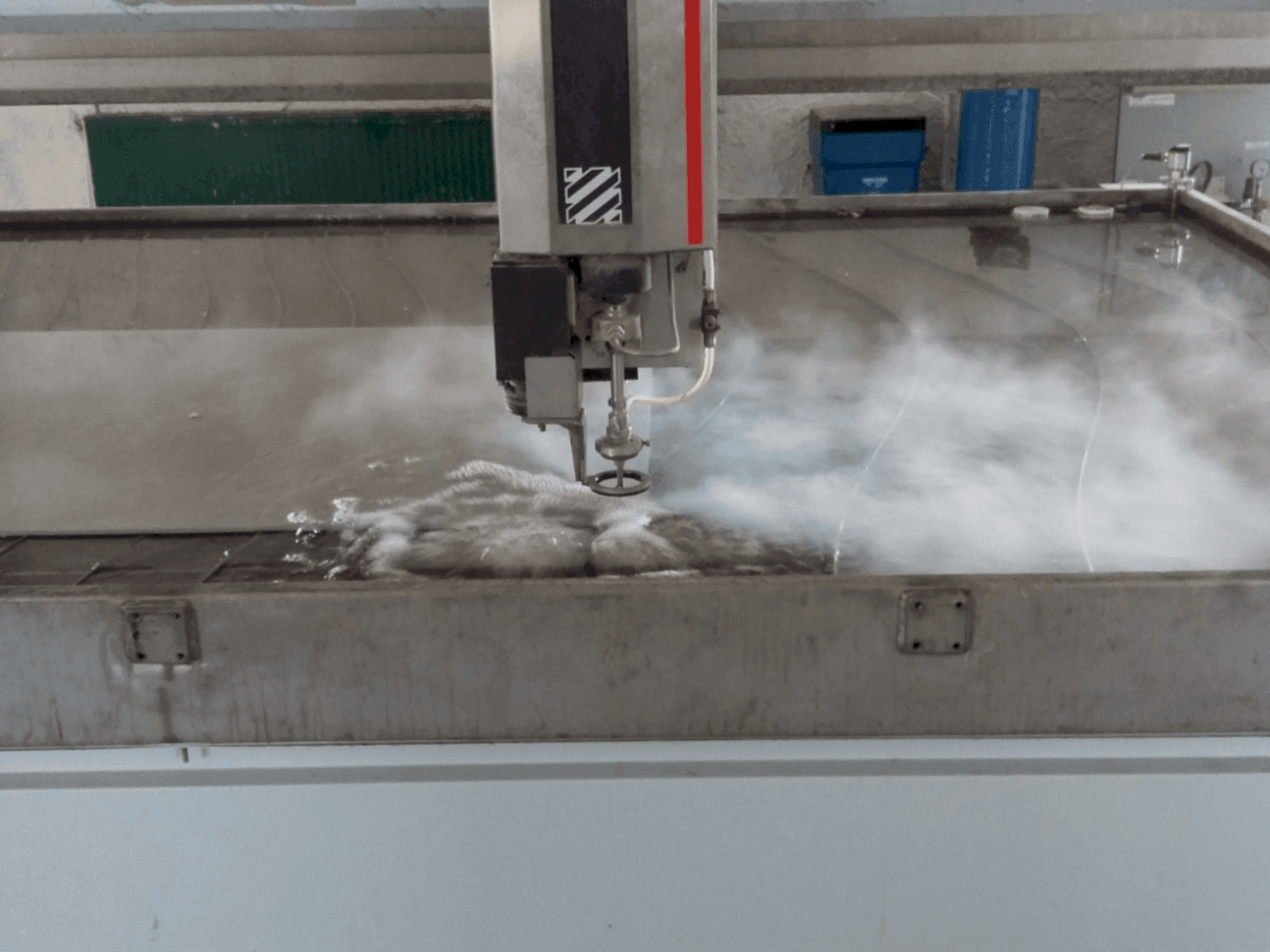 Espaço de trabalho da Intermac primus 322 (2014) máquina