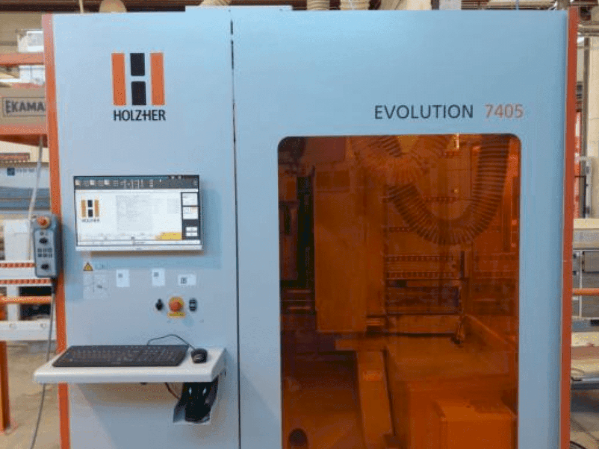 Vista Frontal da HOLZHER Evolution 7405 máquina