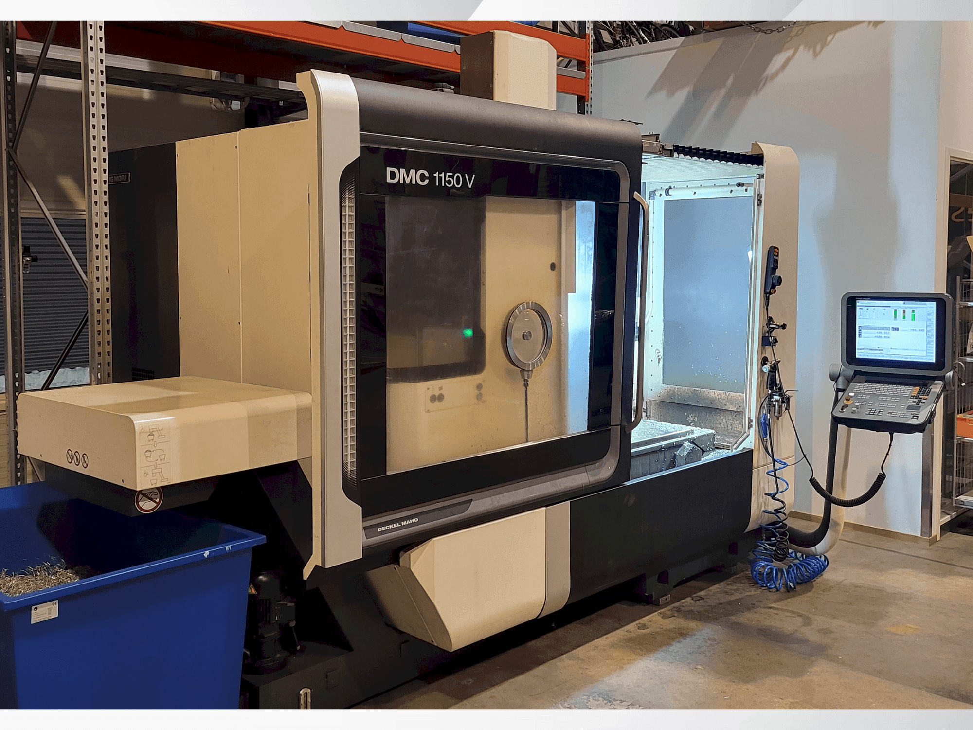 Vista Frontal da DMG MORI DMC1150V máquina