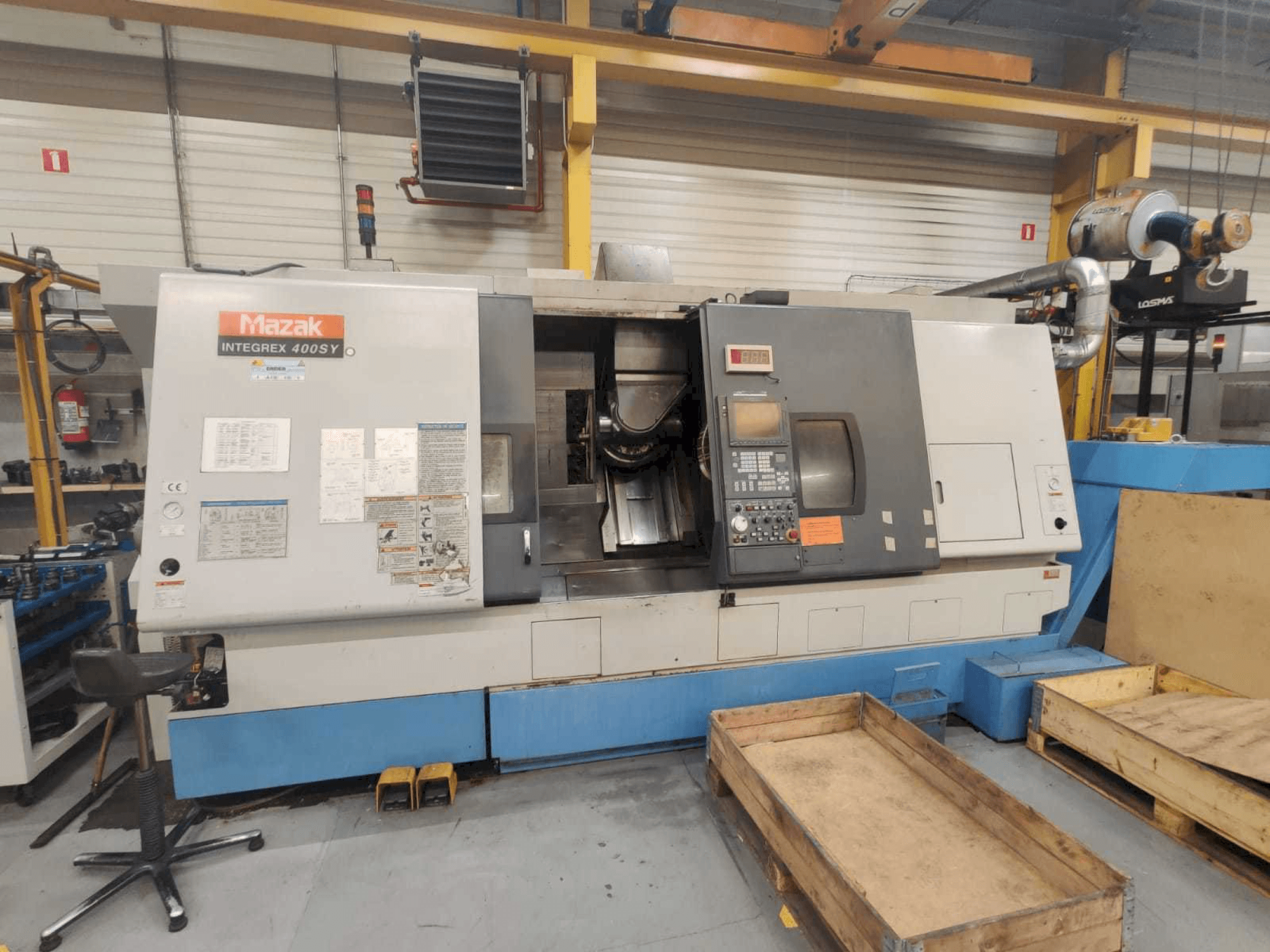 Vista Frontal da Mazak INTEGREX 400SY máquina