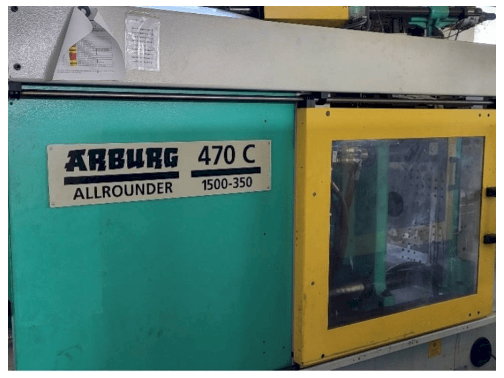 Vista Frontal da Arburg Allrounder 470C 1500 - 350/150 máquina
