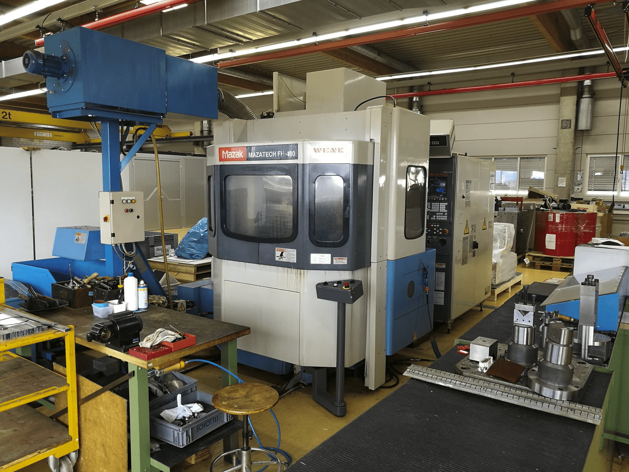Vista Direita da Mazak FH-480 máquina