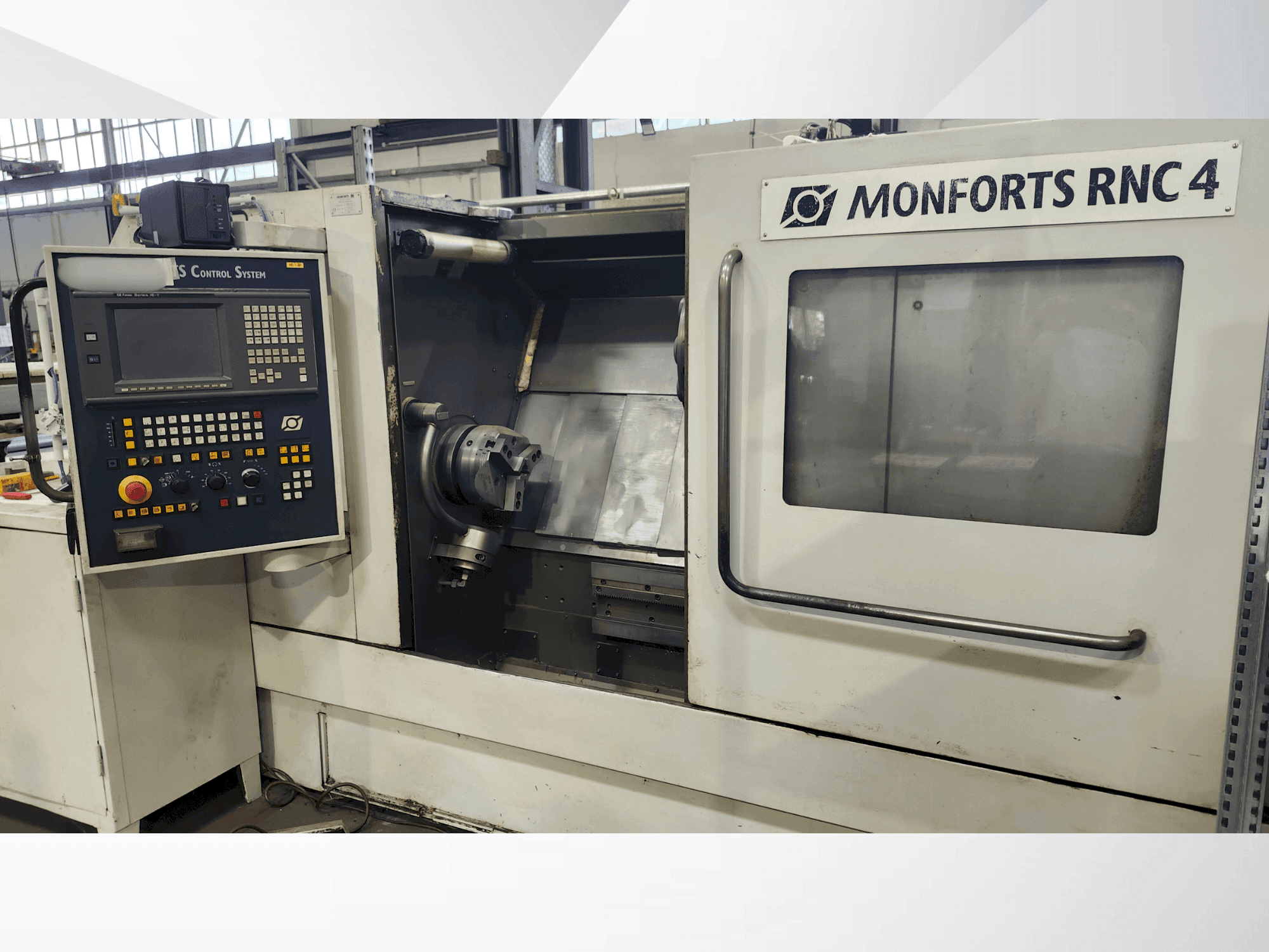 Vista Frontal da Monforts RNC 4 máquina