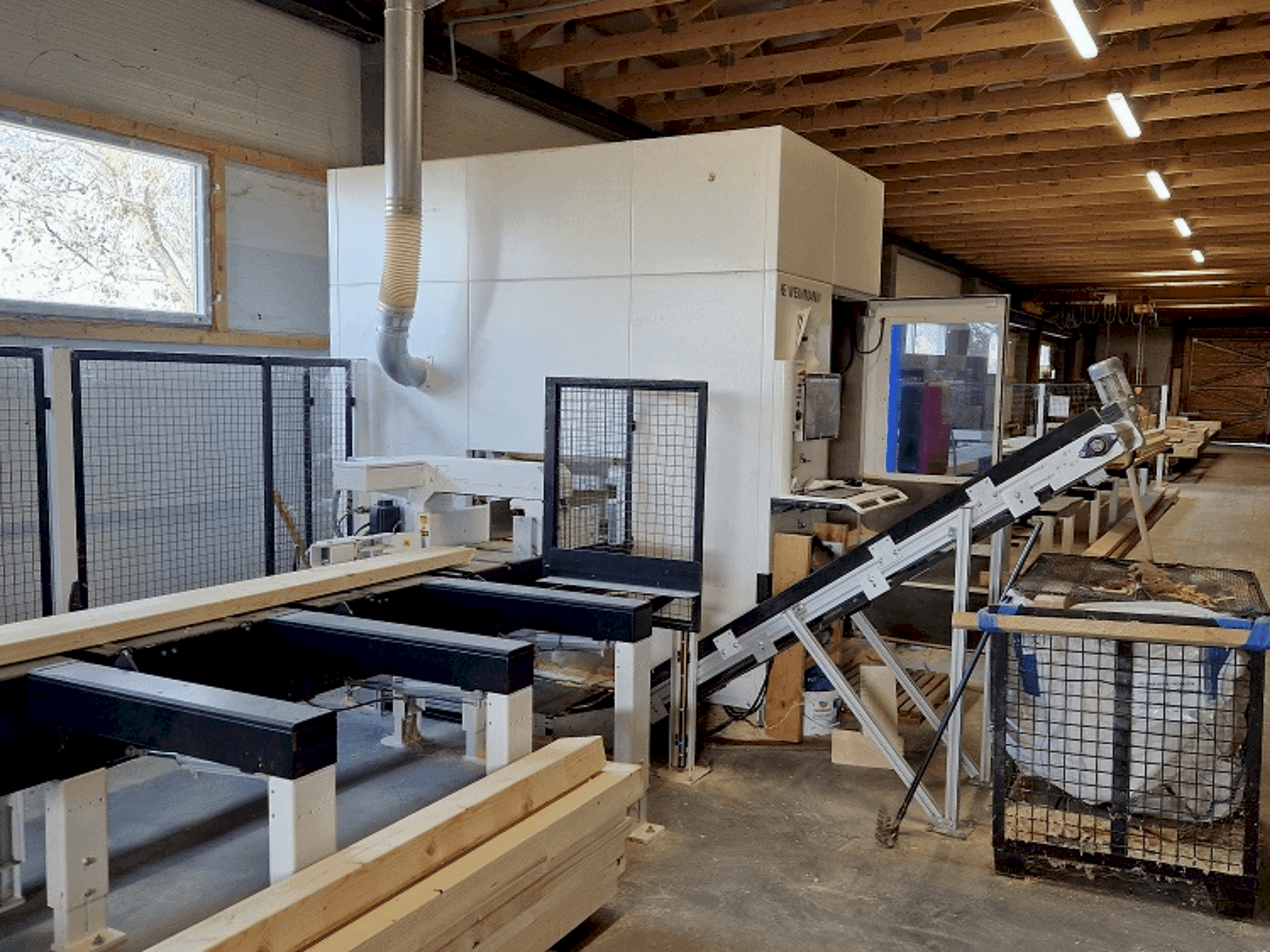 Vista Frontal da HOMAG WEINMANN BEAMTEQ B-540 (2019) máquina