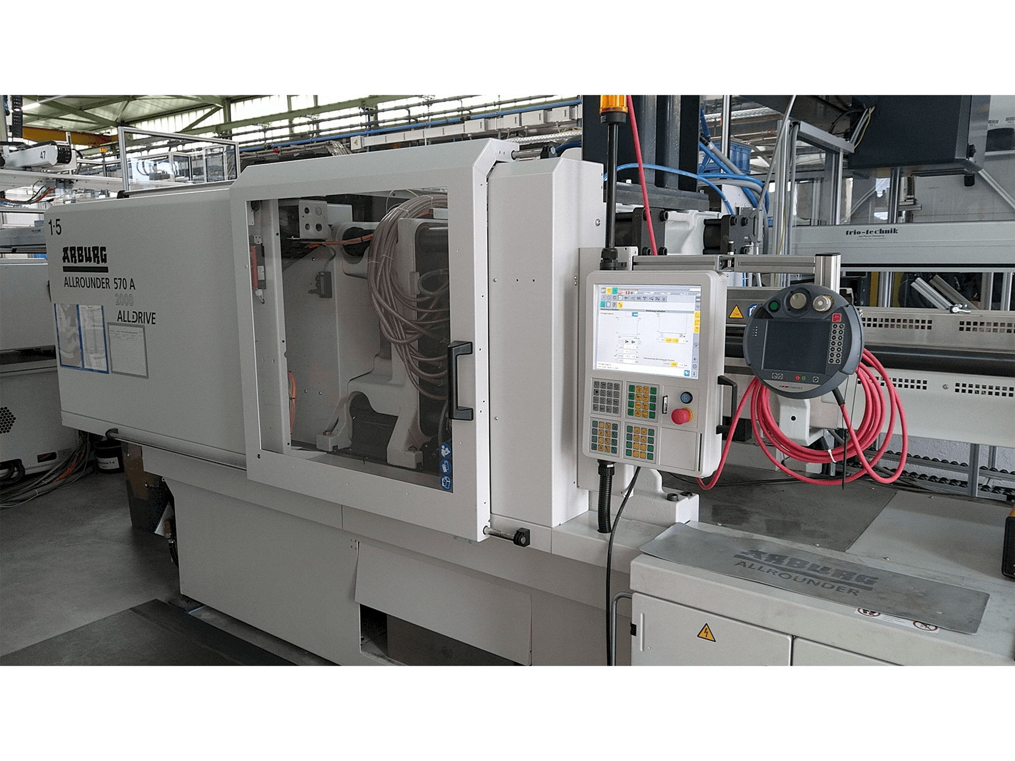 Vista Frontal da Arburg Allrounder 570 A 2000-800 ALLDRIVE máquina