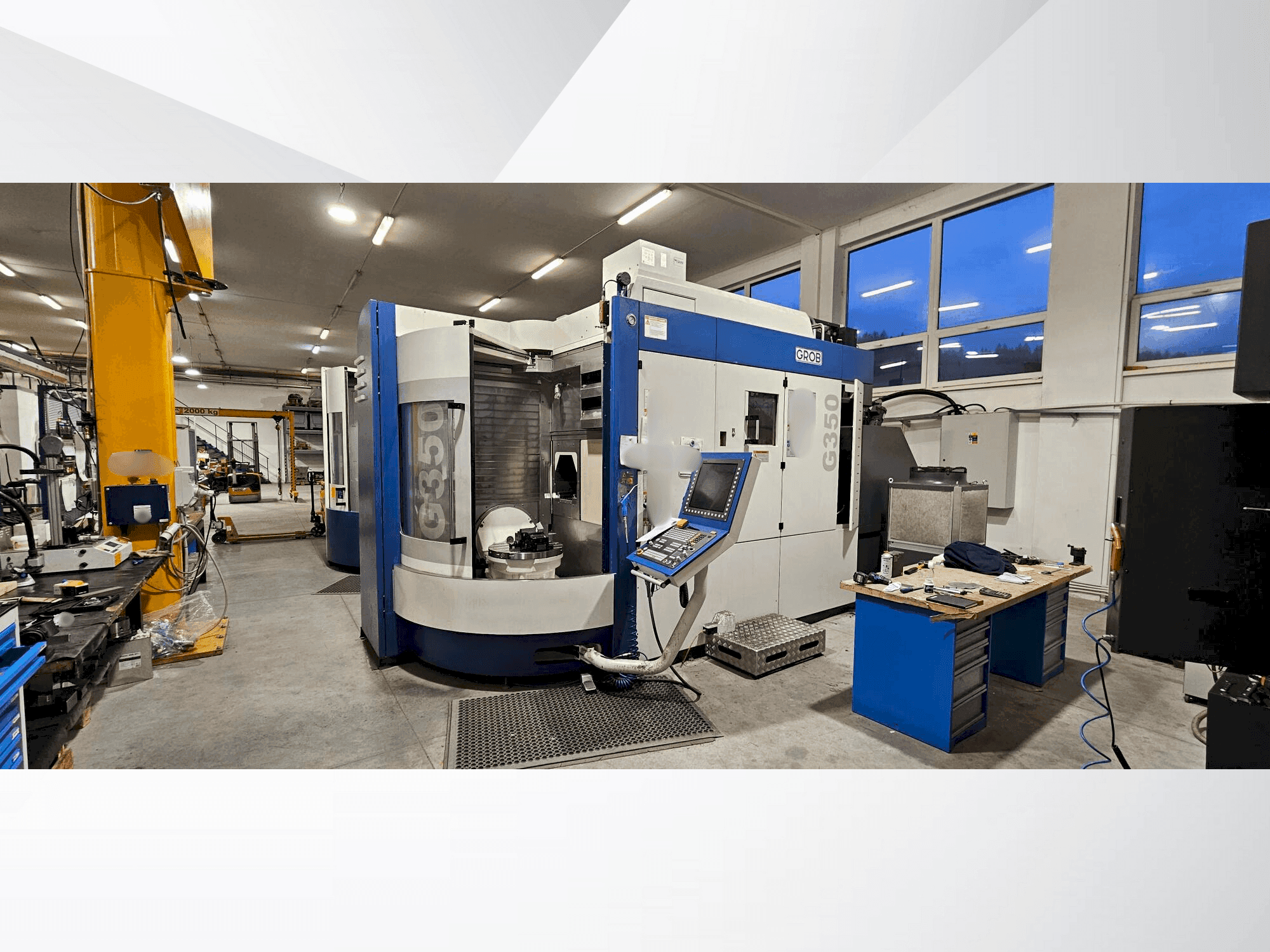 Vista Frontal da GROB G350 máquina