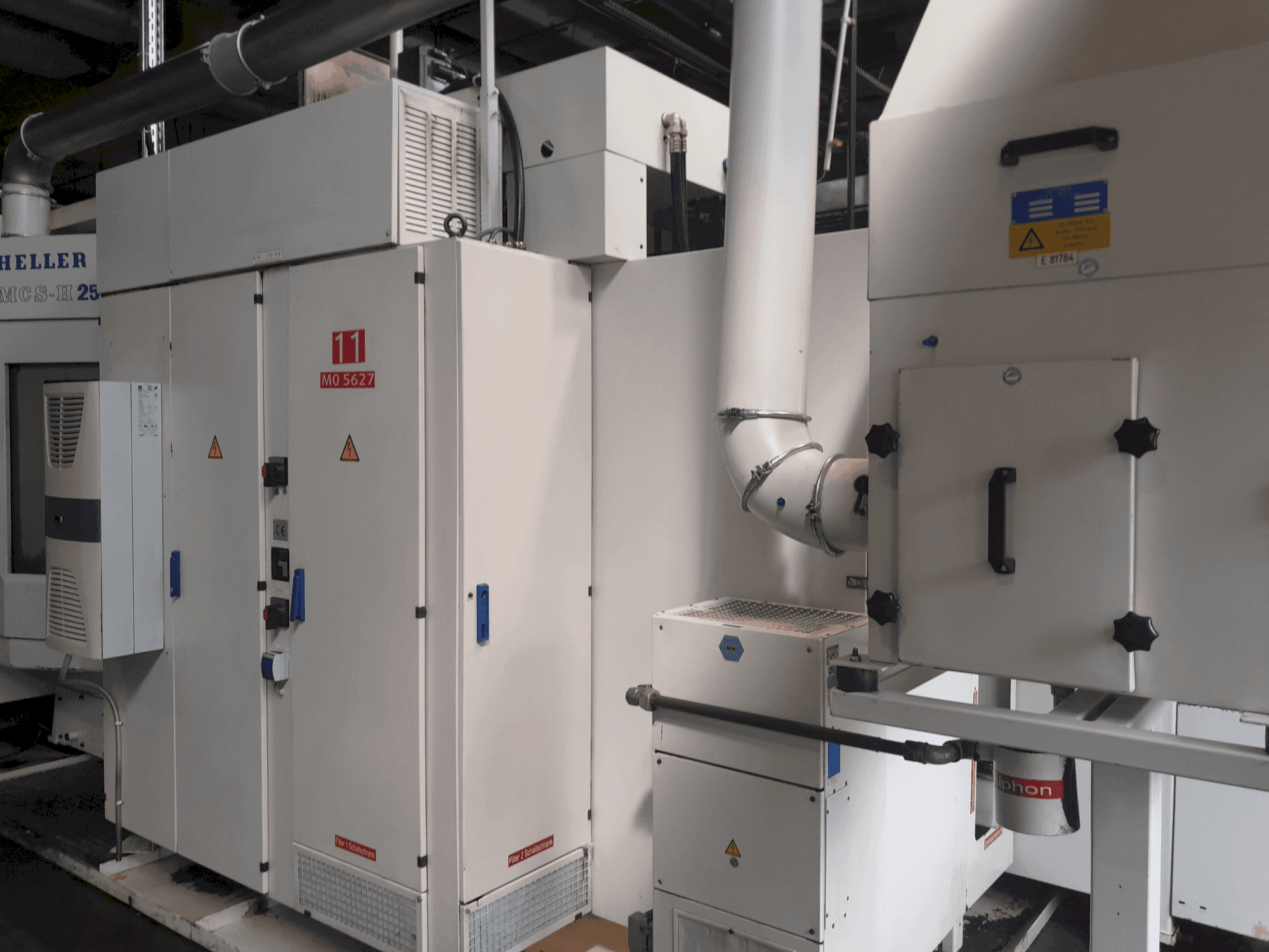 Vista Lateral da HELLER MCS-H 250 máquina