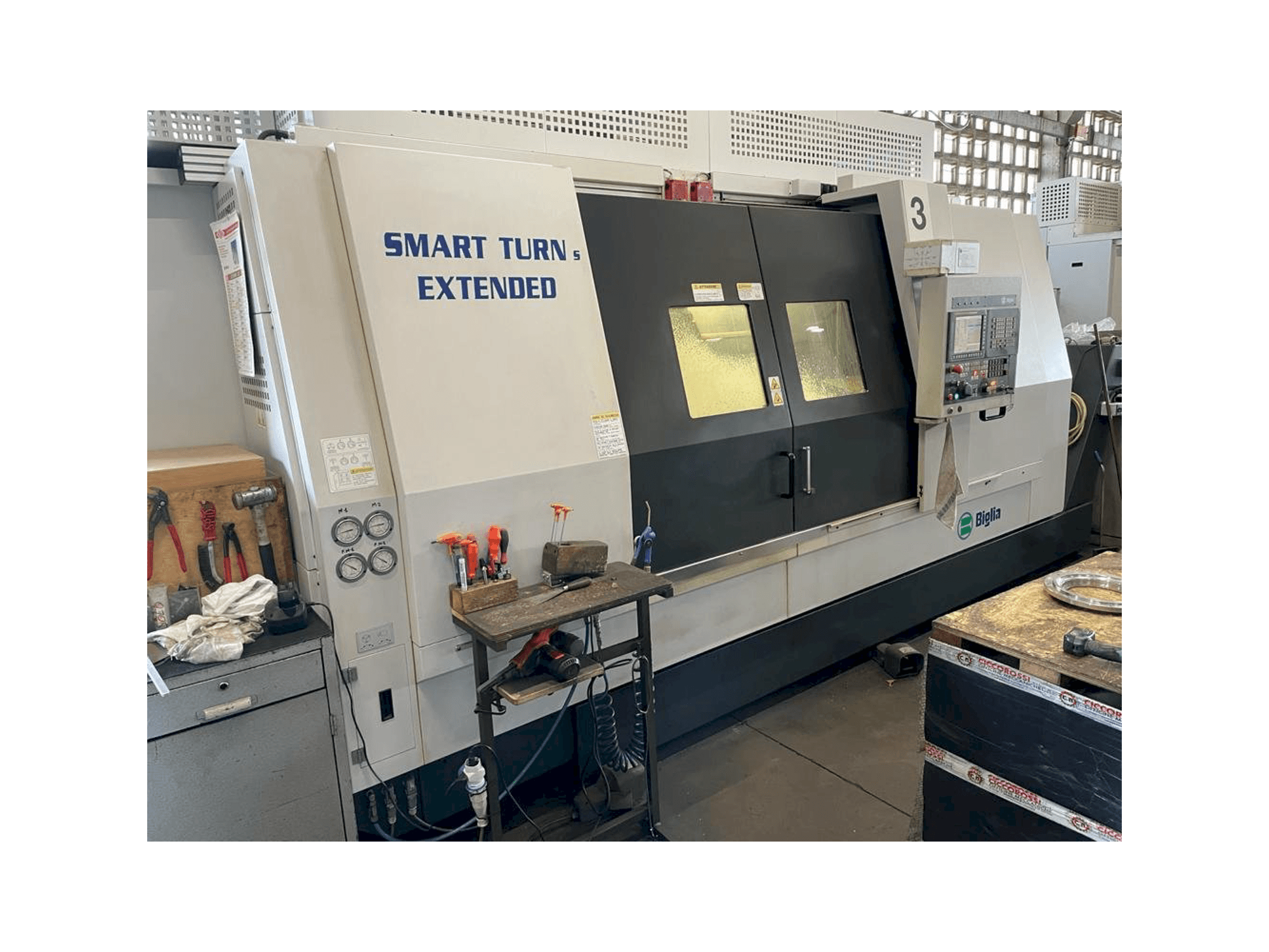 Vista Frontal da Biglia Smart Turn S Extended máquina