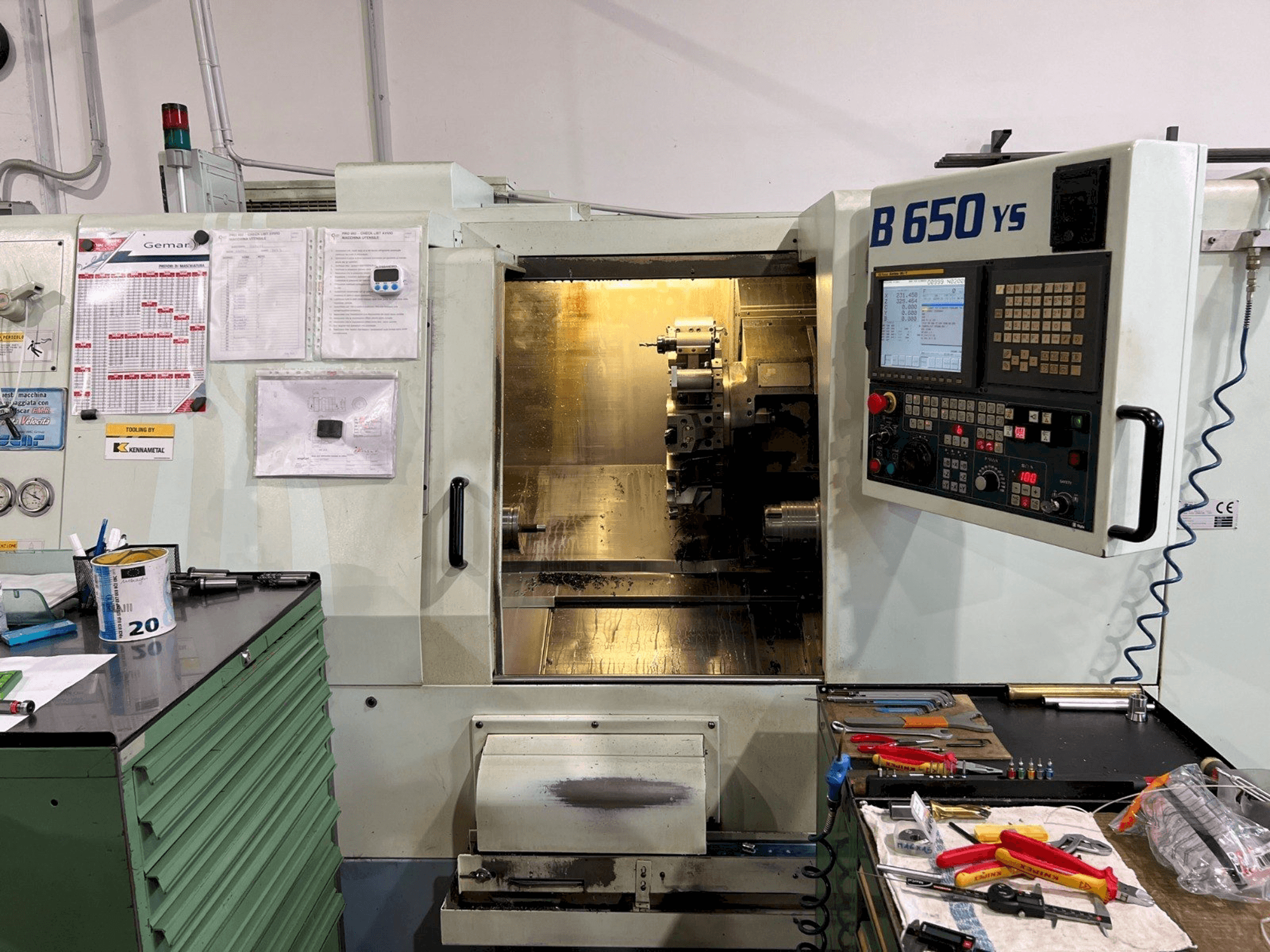 Vista Frontal da Biglia B650 YS máquina