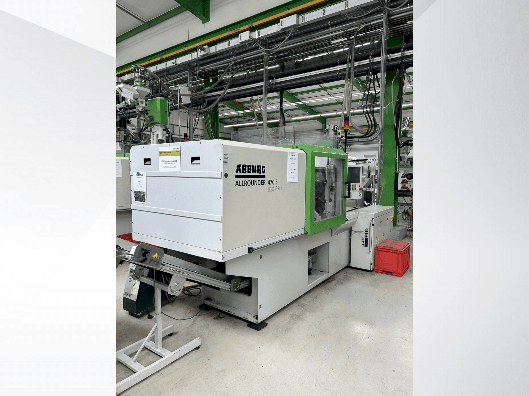 Vista Frontal da Arburg 470 S / 800-290 máquina