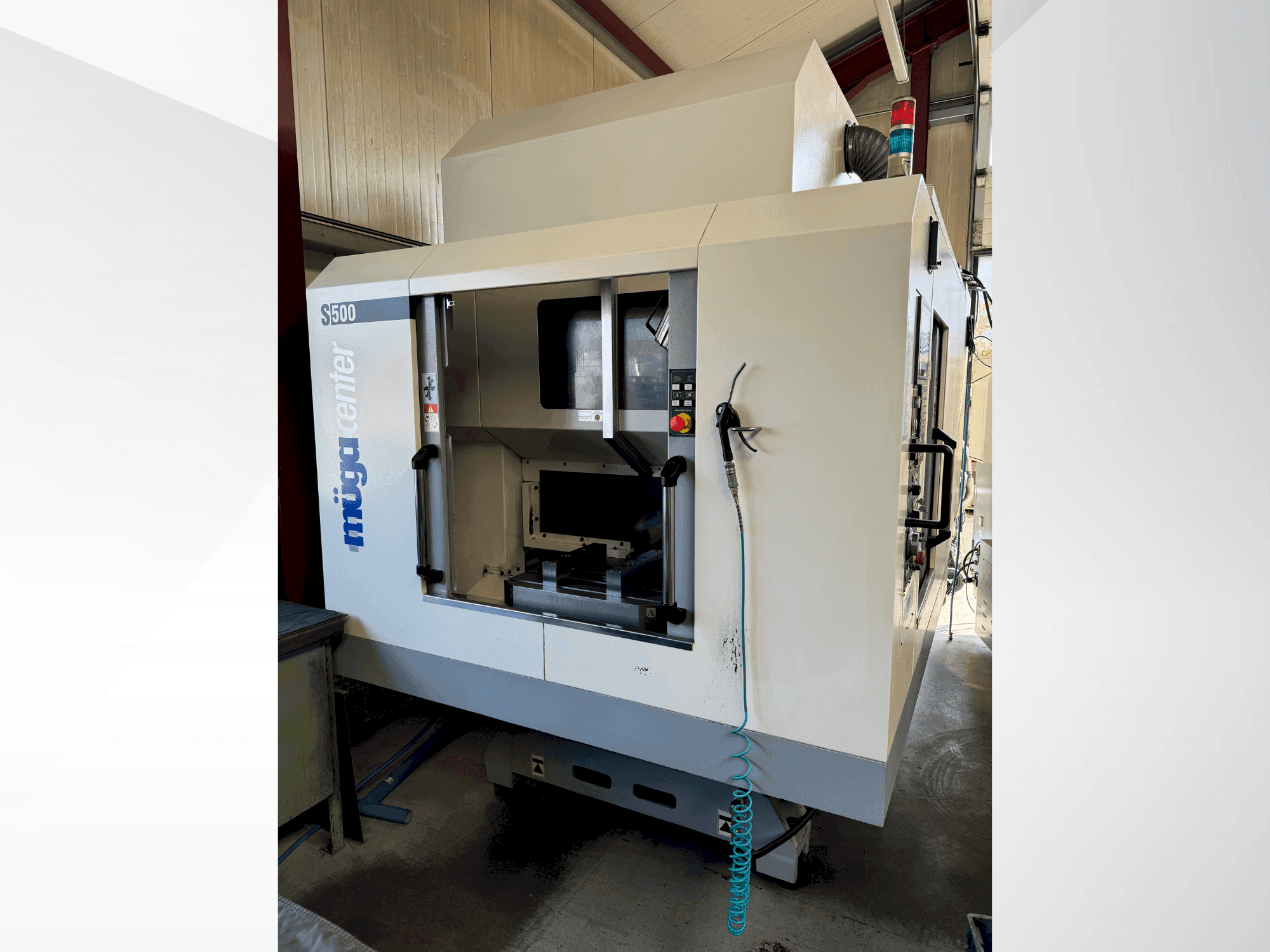 Vista Frontal da Muga S500 máquina