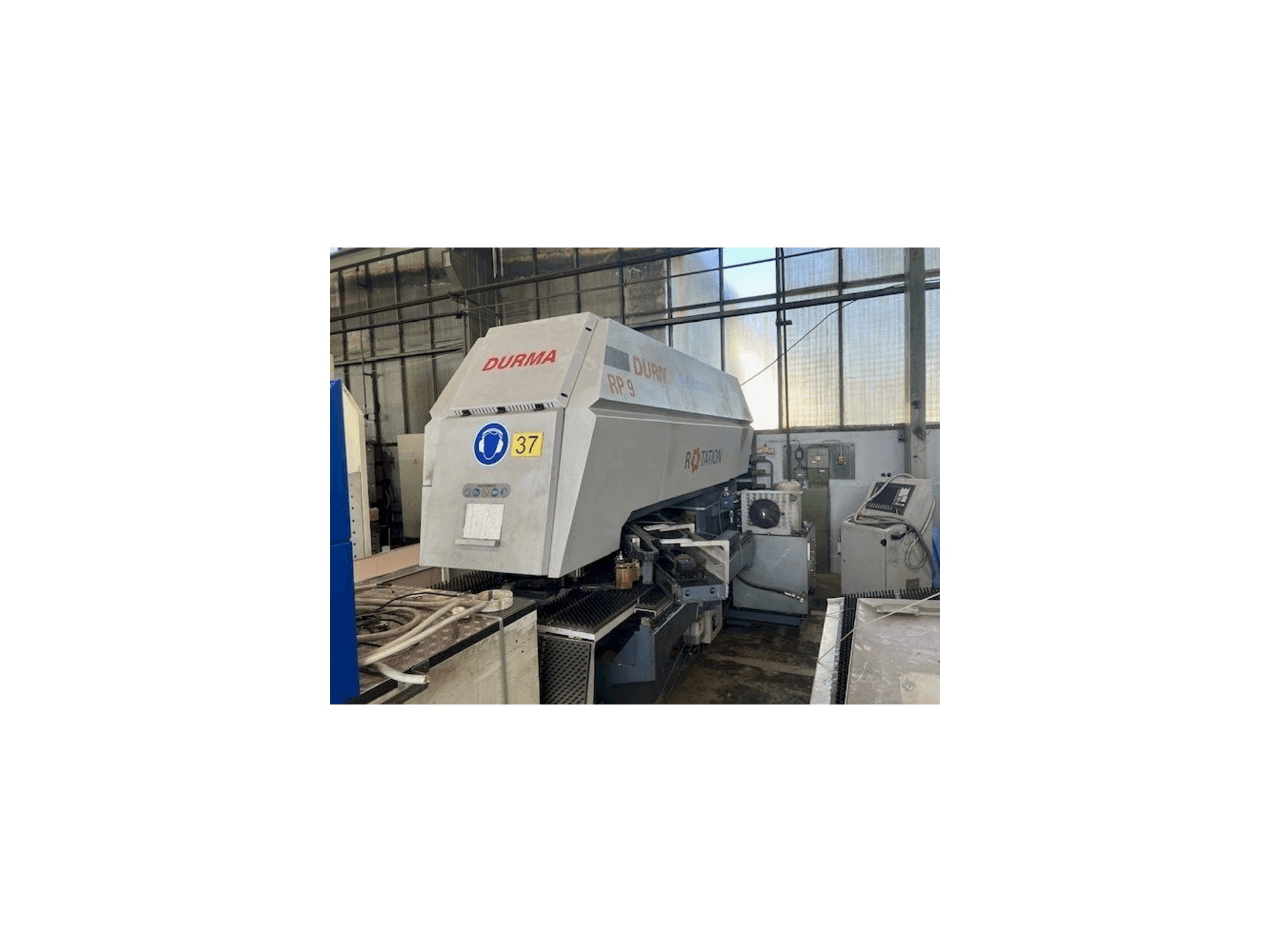Vista Frontal da Durma RP9 1250x20 máquina