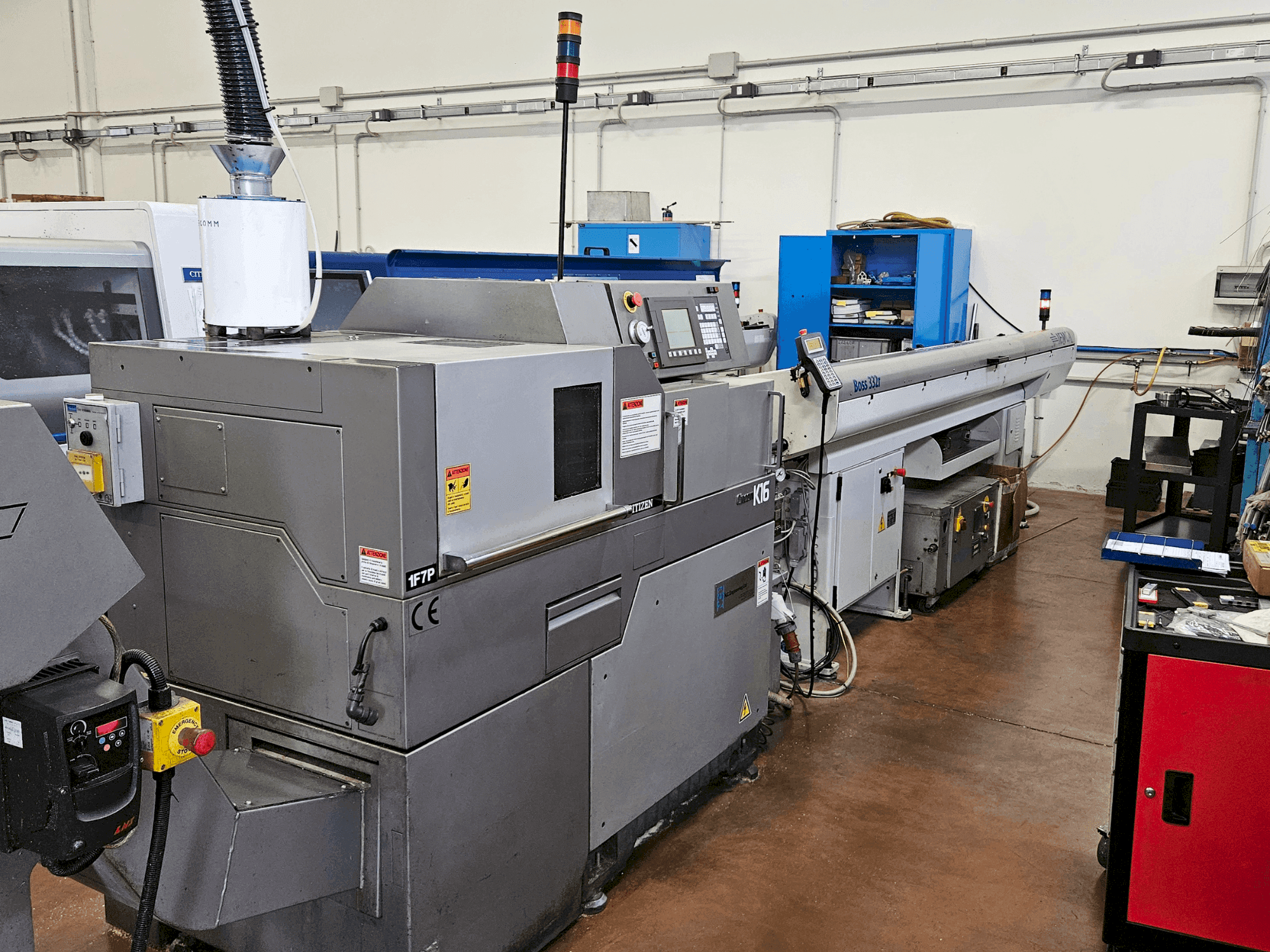 Vista Frontal da Citizen Cincom K16 VII máquina