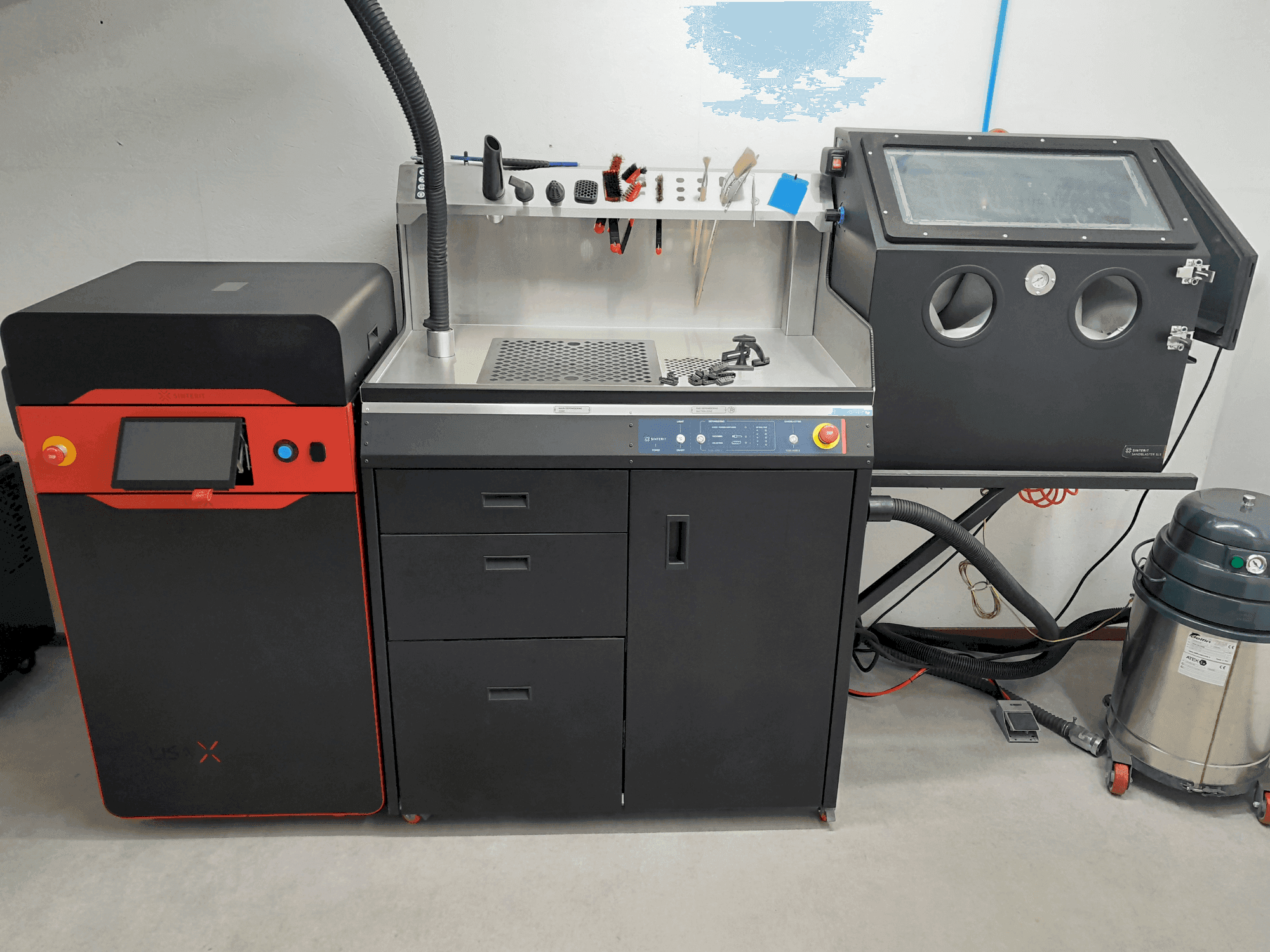 Vista Frontal da SINTERIT lisa x máquina