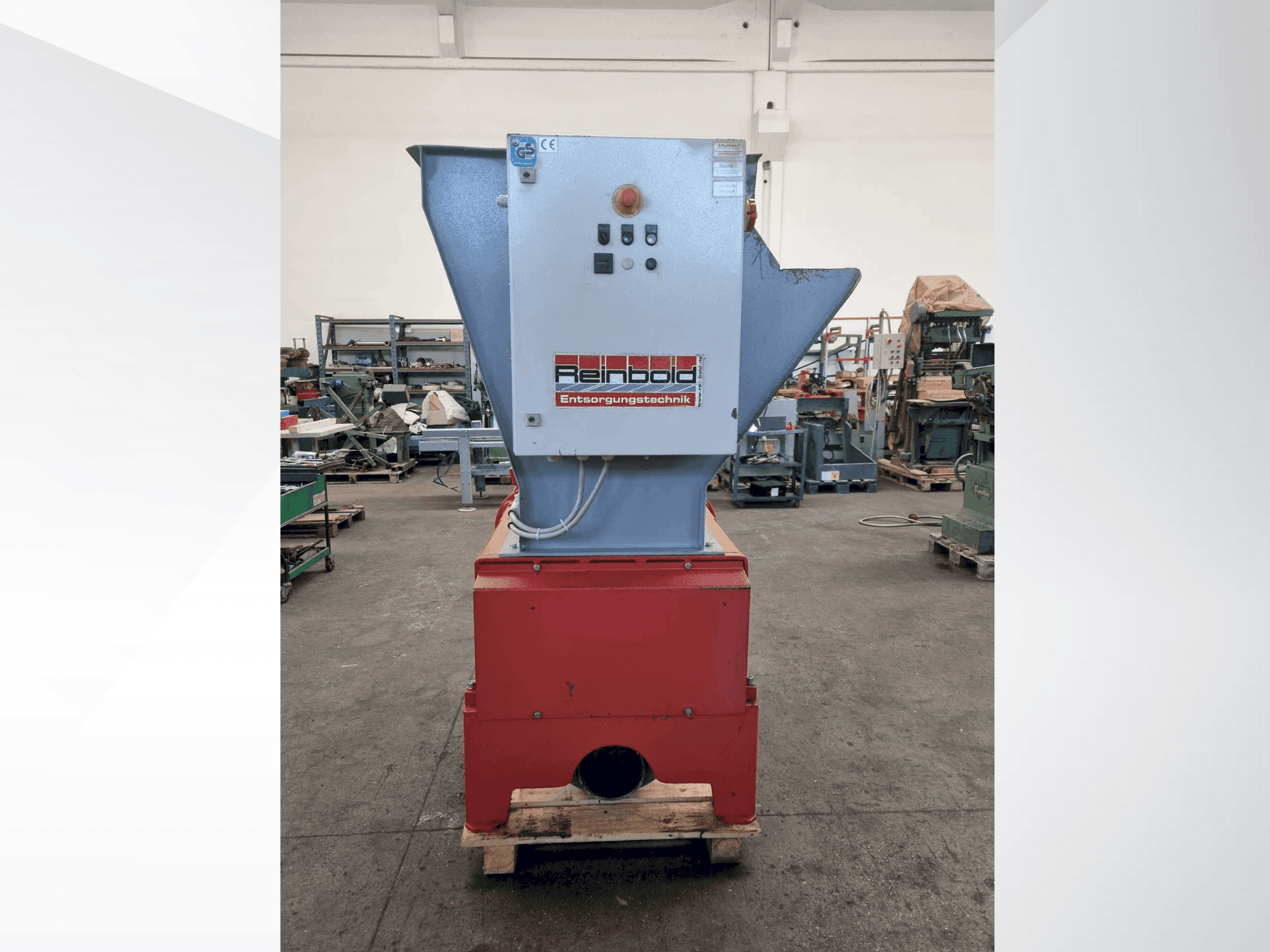 Vista Frontal da REINBOLD RMZ 500 máquina